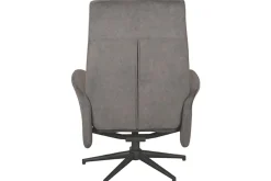 Relaxfauteuil met hocker Antraciet Cosmo CH-73.024 Bergen