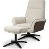 Relaxfauteuil met hocker Naturel DA-89.004 Zenza