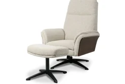 Relaxfauteuil met hocker Naturel DA-89.004 Zenza