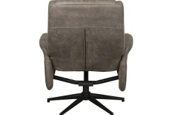 Relaxfauteuil met hocker Taupe Micro Suede CH-73.011 Bergen