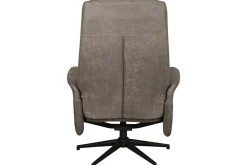 Relaxfauteuil met hocker Taupe Micro Suede CH-73.011 Bergen