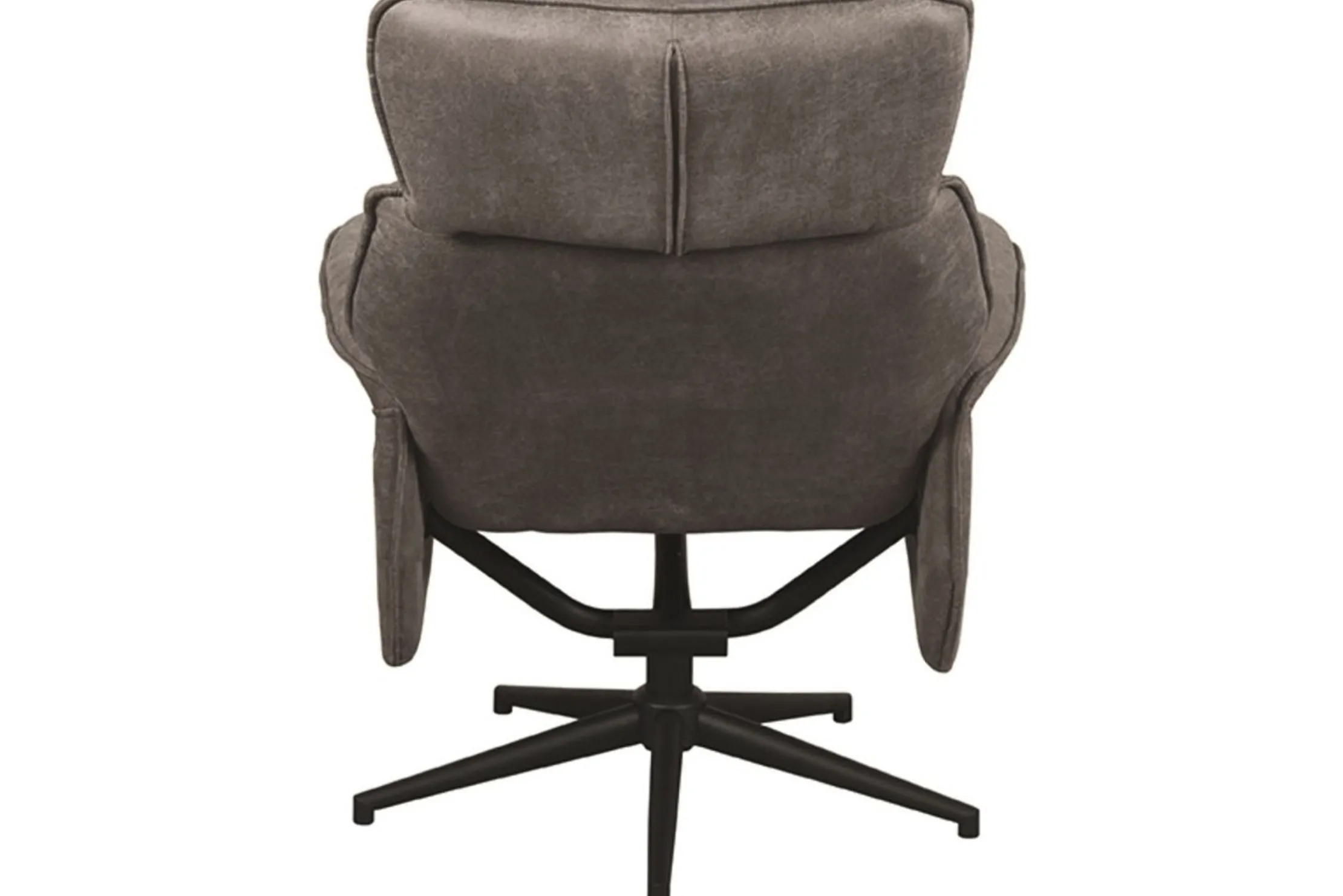 Relaxfauteuil met hocker Taupe Micro Suede CH-73.020 Verdal
