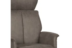 Relaxfauteuil met hocker Taupe Micro Suede CH-73.020 Verdal