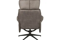 Relaxfauteuil met hocker Taupe Micro Suede CH-73.020 Verdal