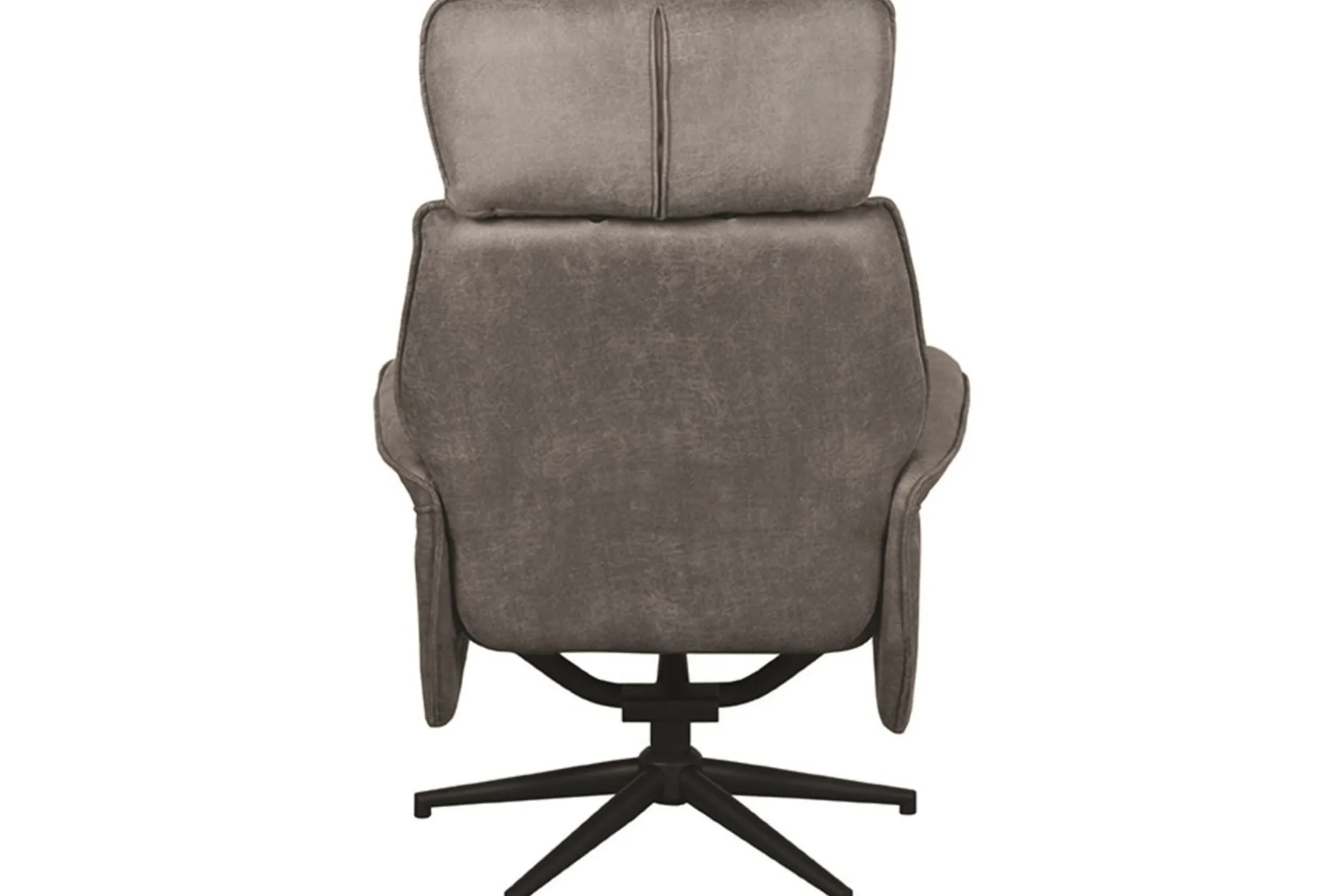 Relaxfauteuil met hocker Taupe Micro Suede CH-73.020 Verdal