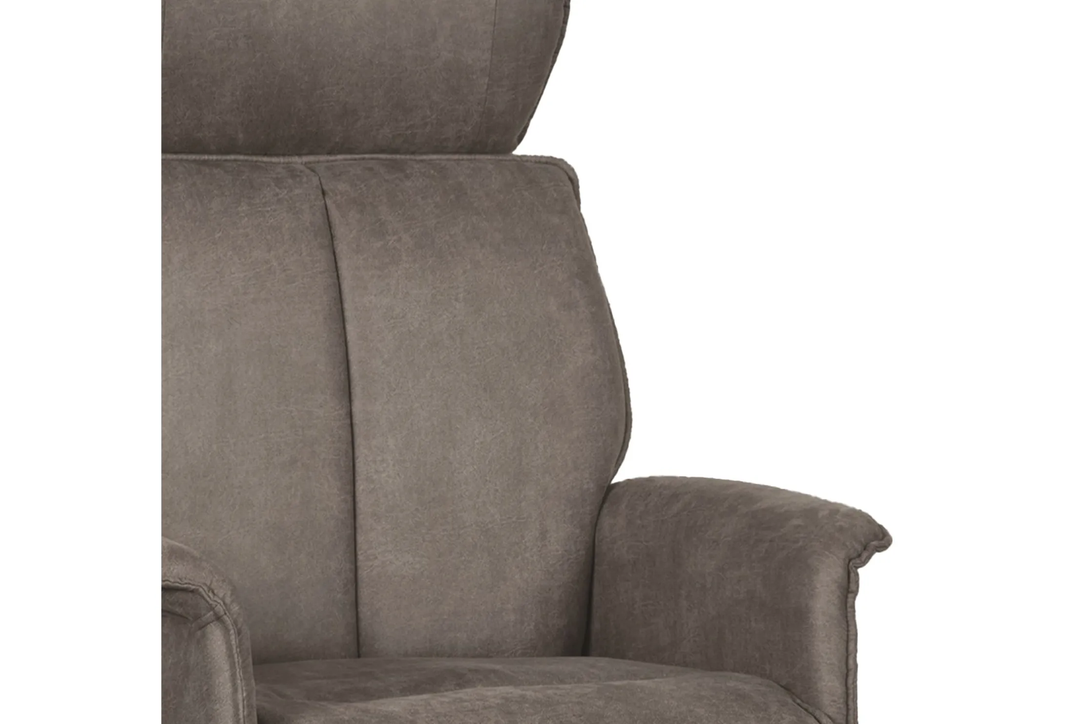 Relaxfauteuil Taupe Micro Suede CH-73.017 Verdal