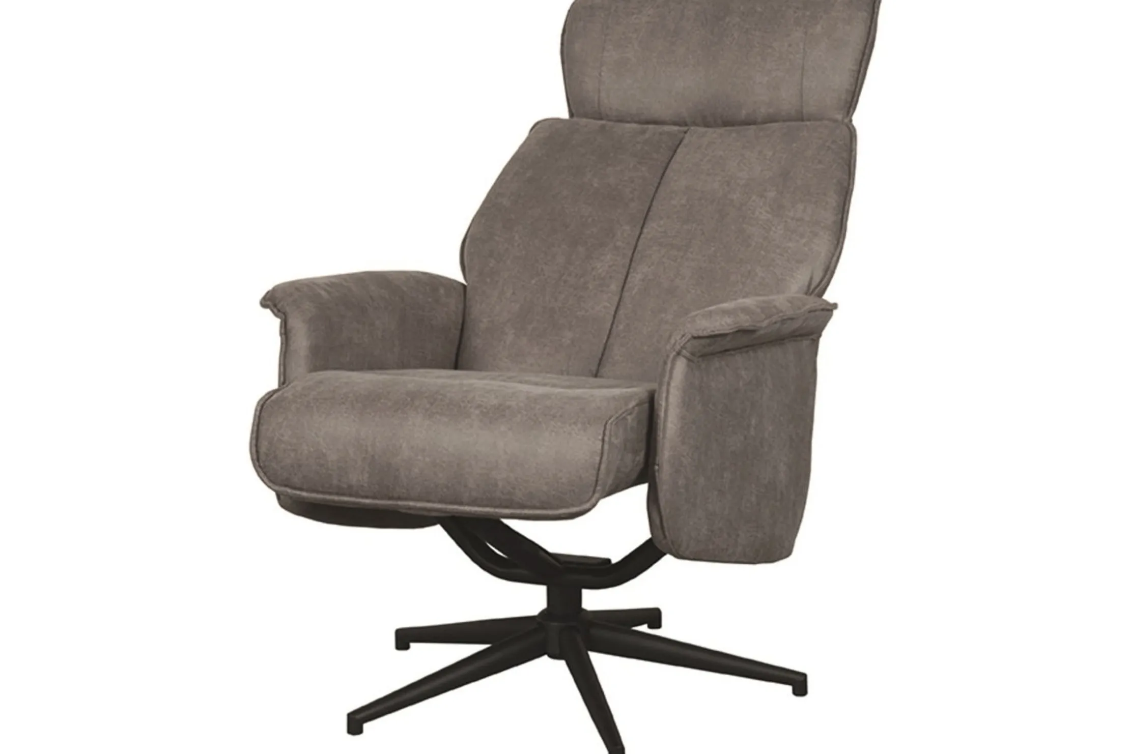 Relaxfauteuil Taupe Micro Suede CH-73.017 Verdal