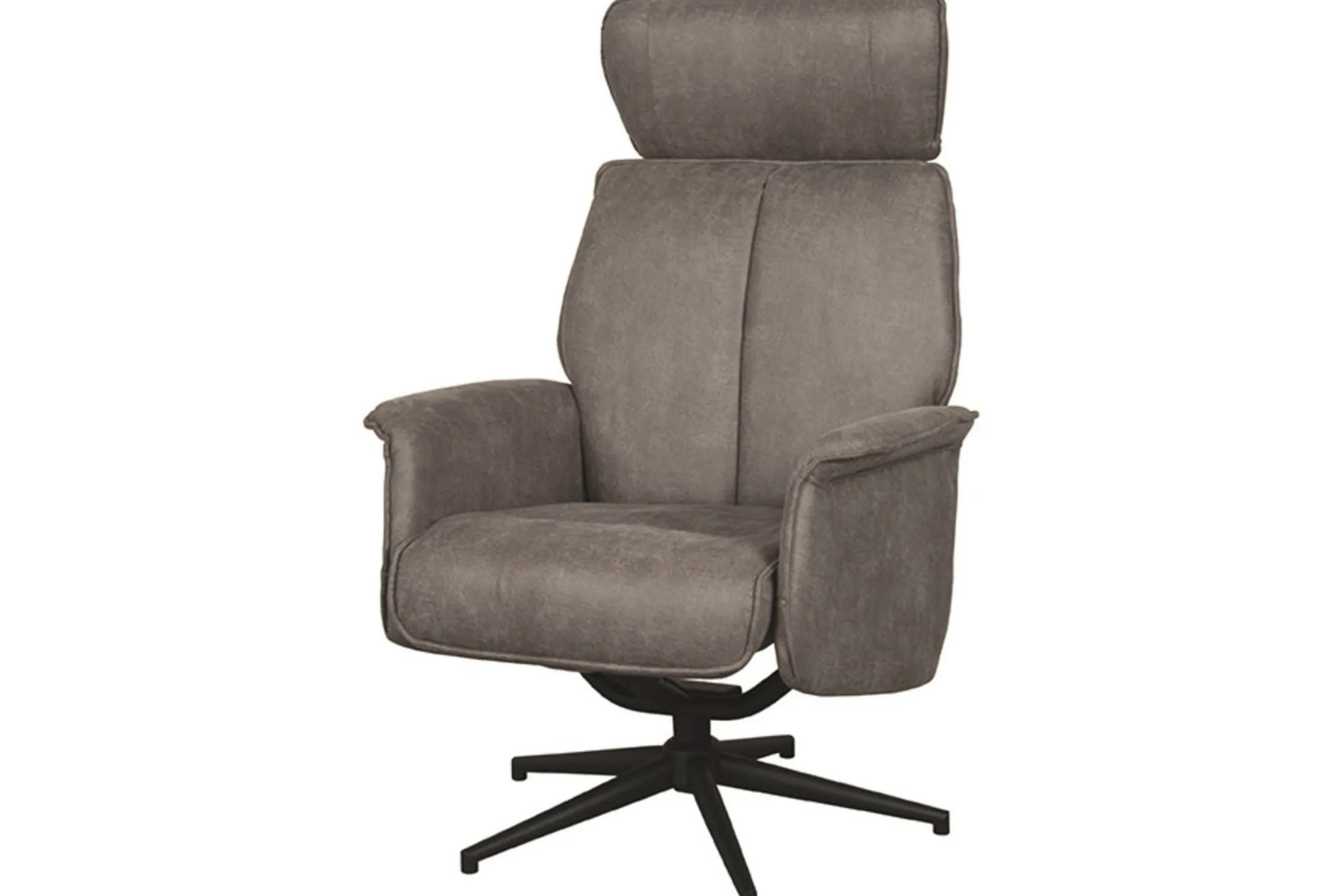 Relaxfauteuil Taupe Micro Suede CH-73.017 Verdal