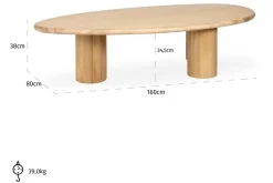 Salontafel 212357 Oakley