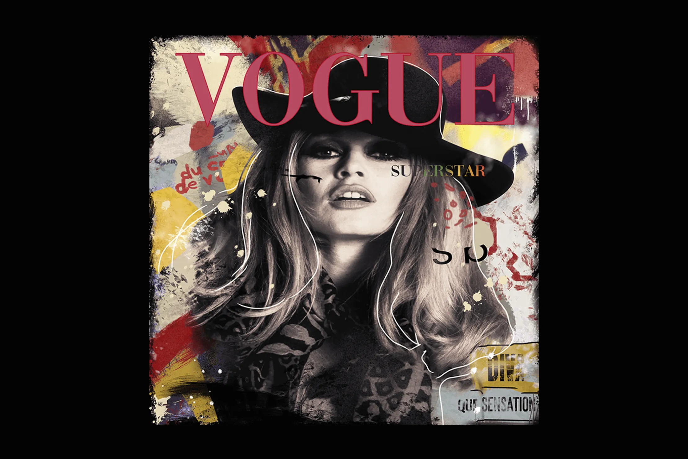Schilderij Vogue Superstar CP-001 Canvas Art