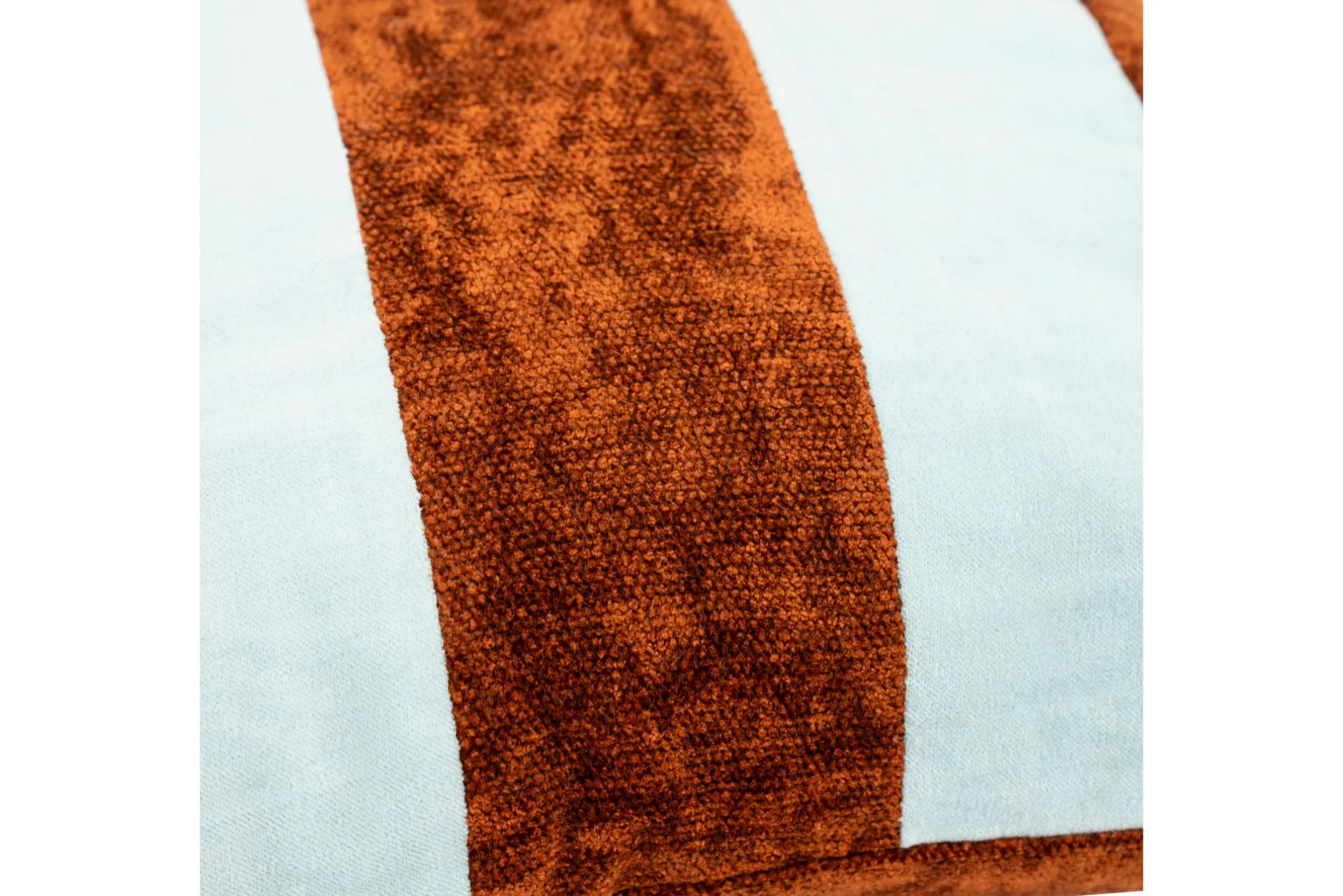 Sierkussen light blue/caramel 260298 Stripey