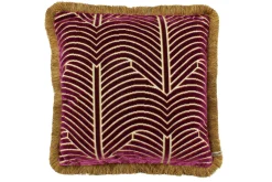 Sierkussen Pink + Fringe Dark Gold Otto | Claudi