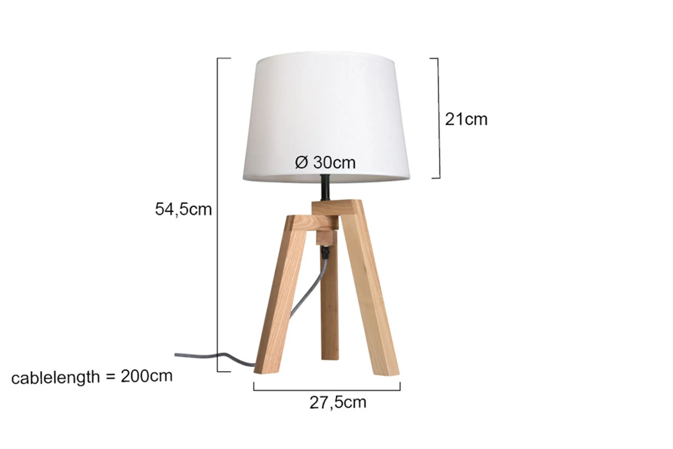 Tafellamp 7662BE Bess Mexlite