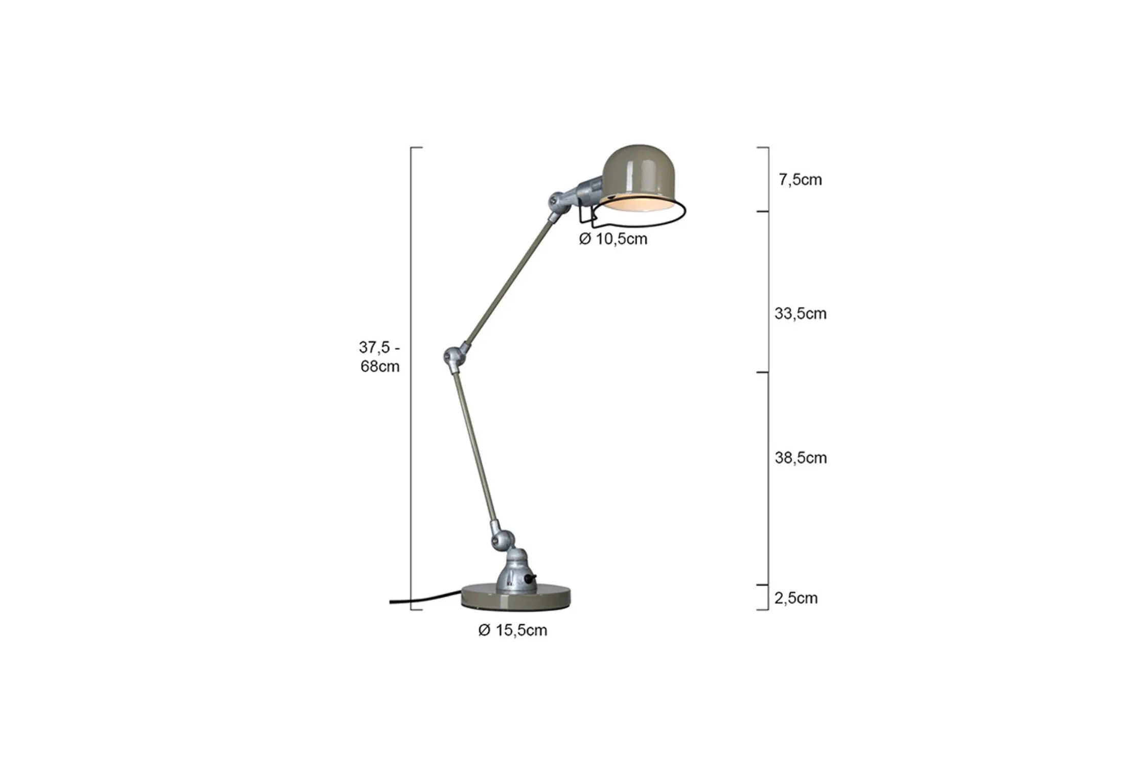 Tafellamp 7655G Davin Mexlite