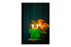 Tafellamp Velvet groen 05-TL3288-33 Adam