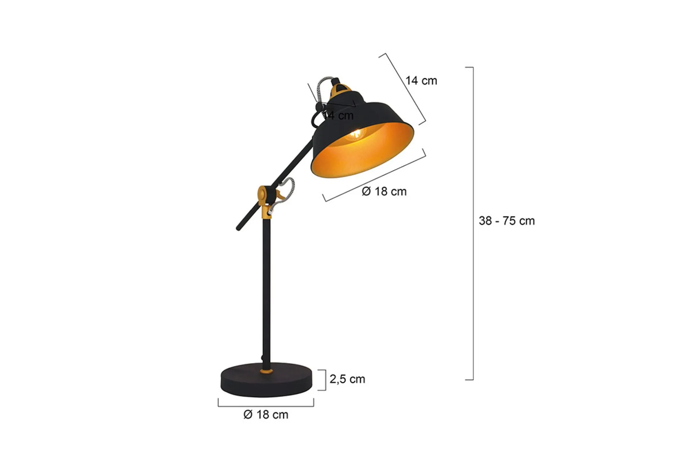 Tafellamp 1321ZW Nové Mexlite