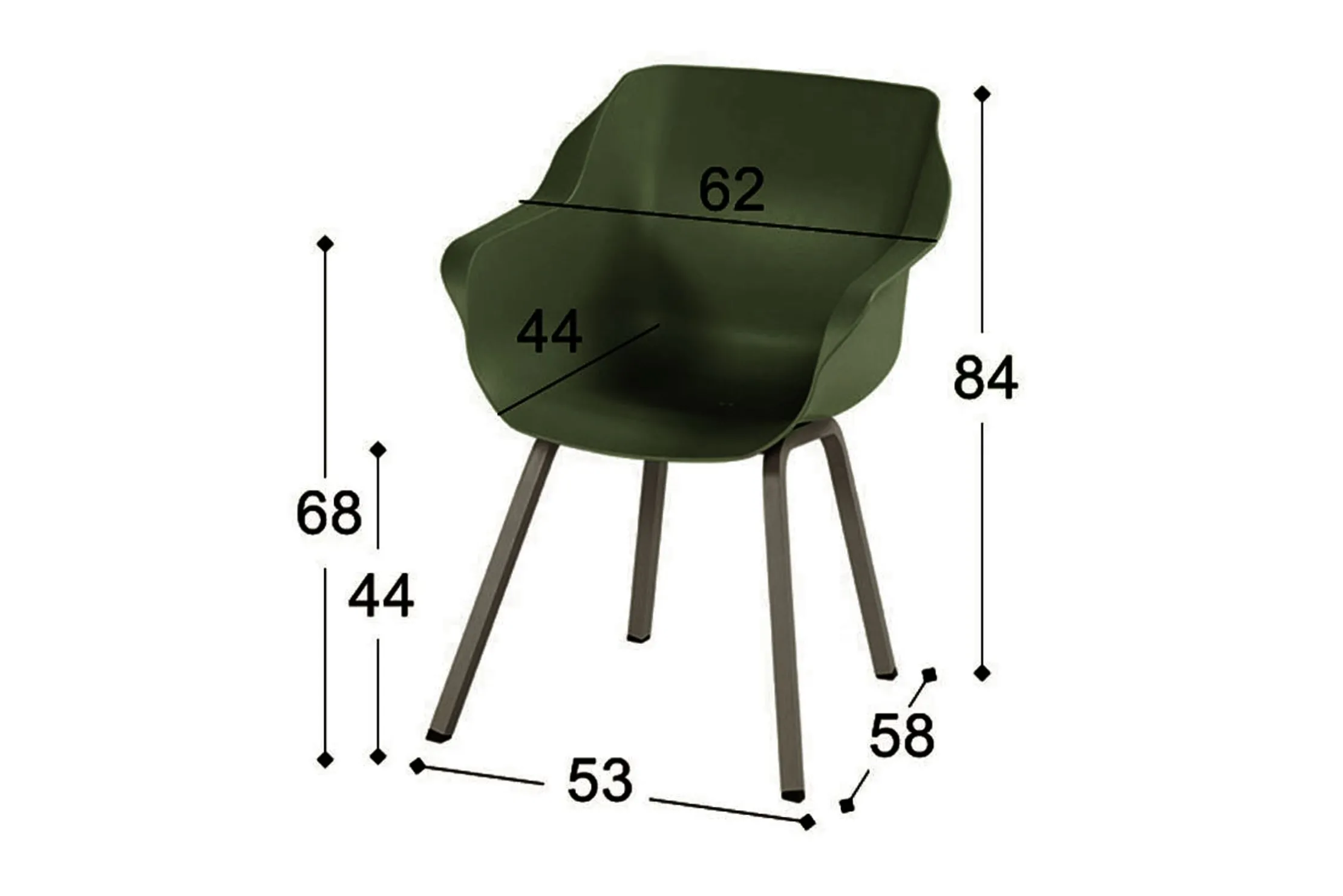 Tuinstoel Moss Green 21.680.831 Sophie Element
