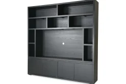 Tv-boekenkast zwart Velori