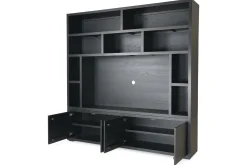 Tv-boekenkast zwart Velori