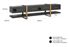 Tv-dressoir 211173 Cambon