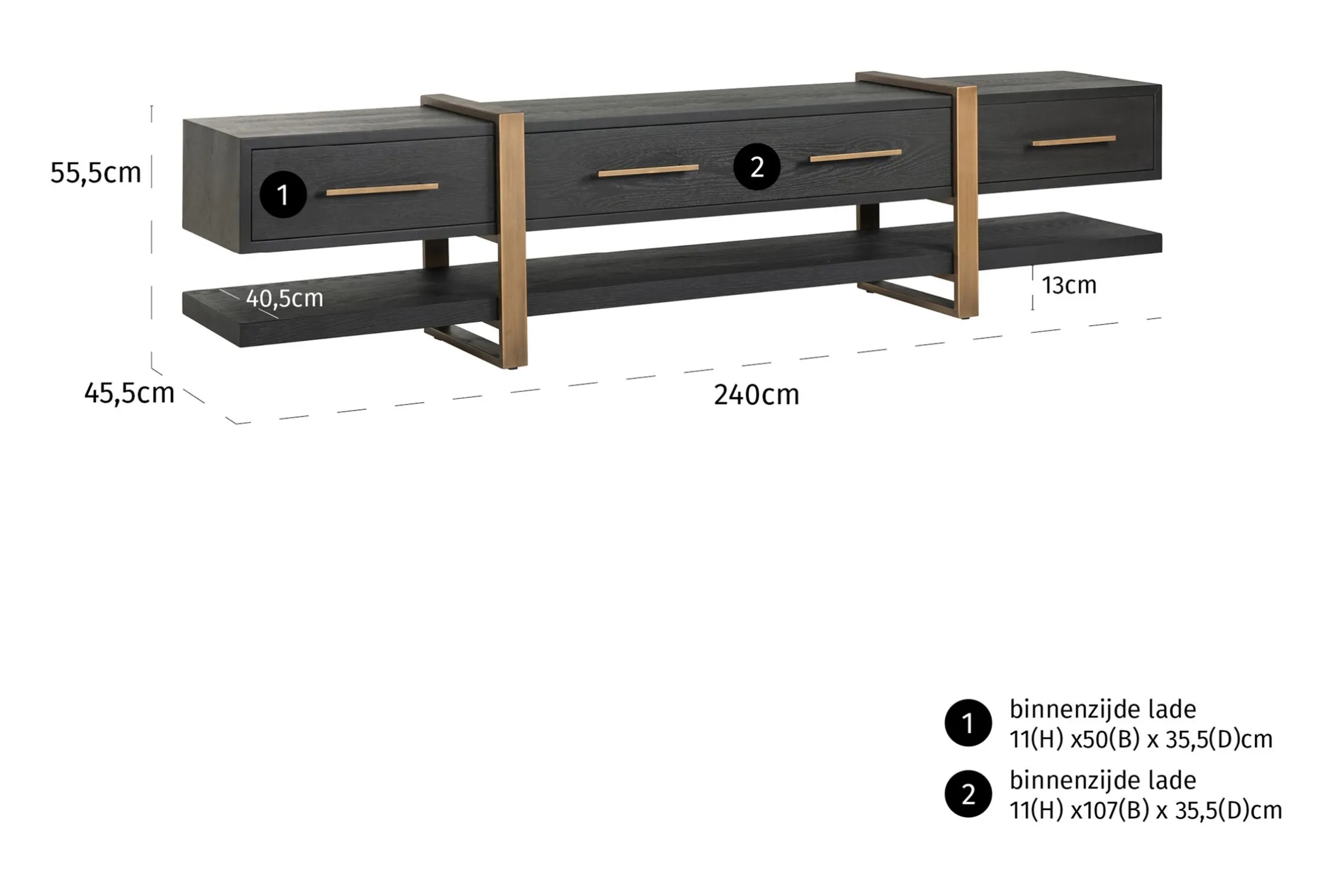 Tv-dressoir 211173 Cambon
