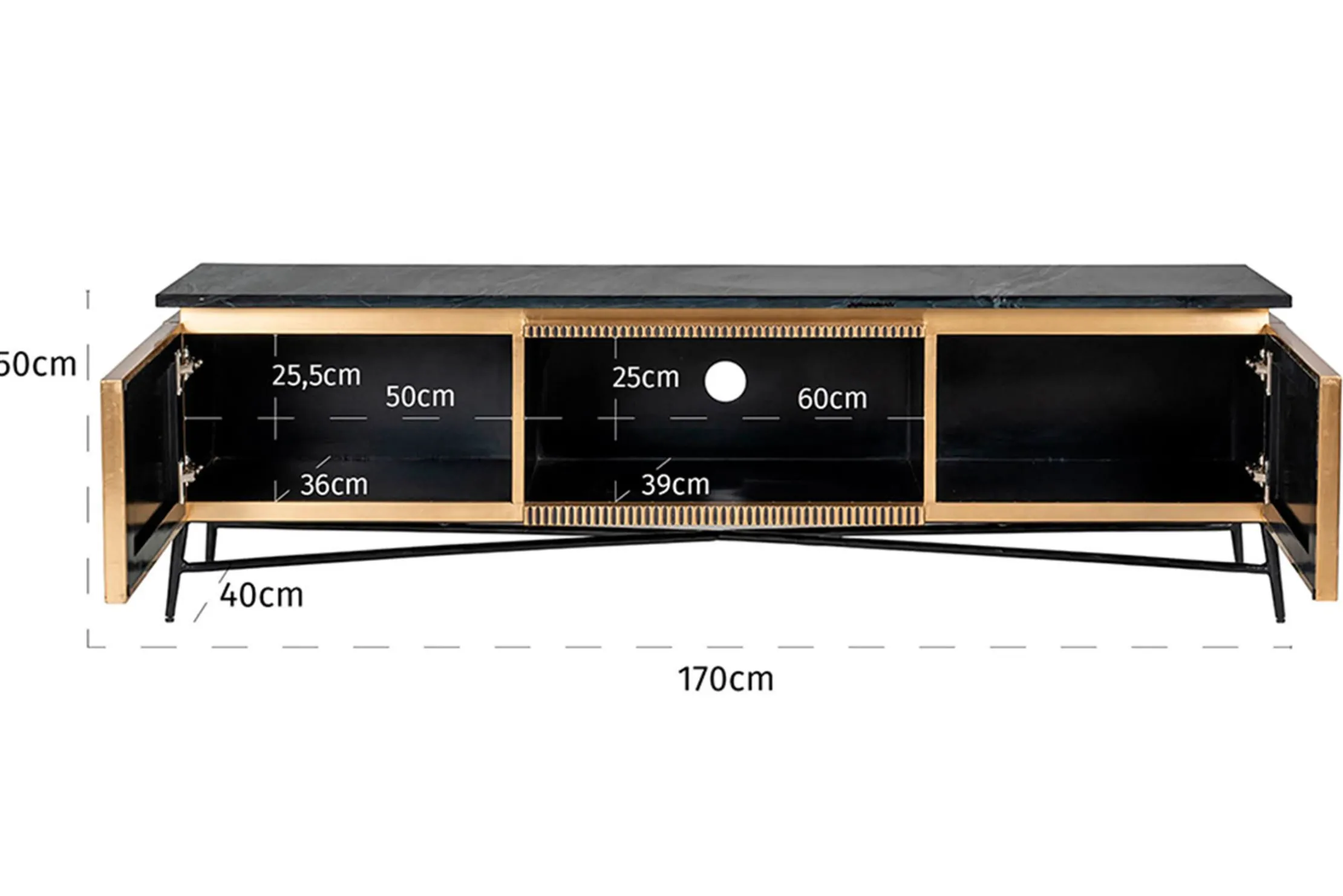 Tv-dressoir 210758 Ironville