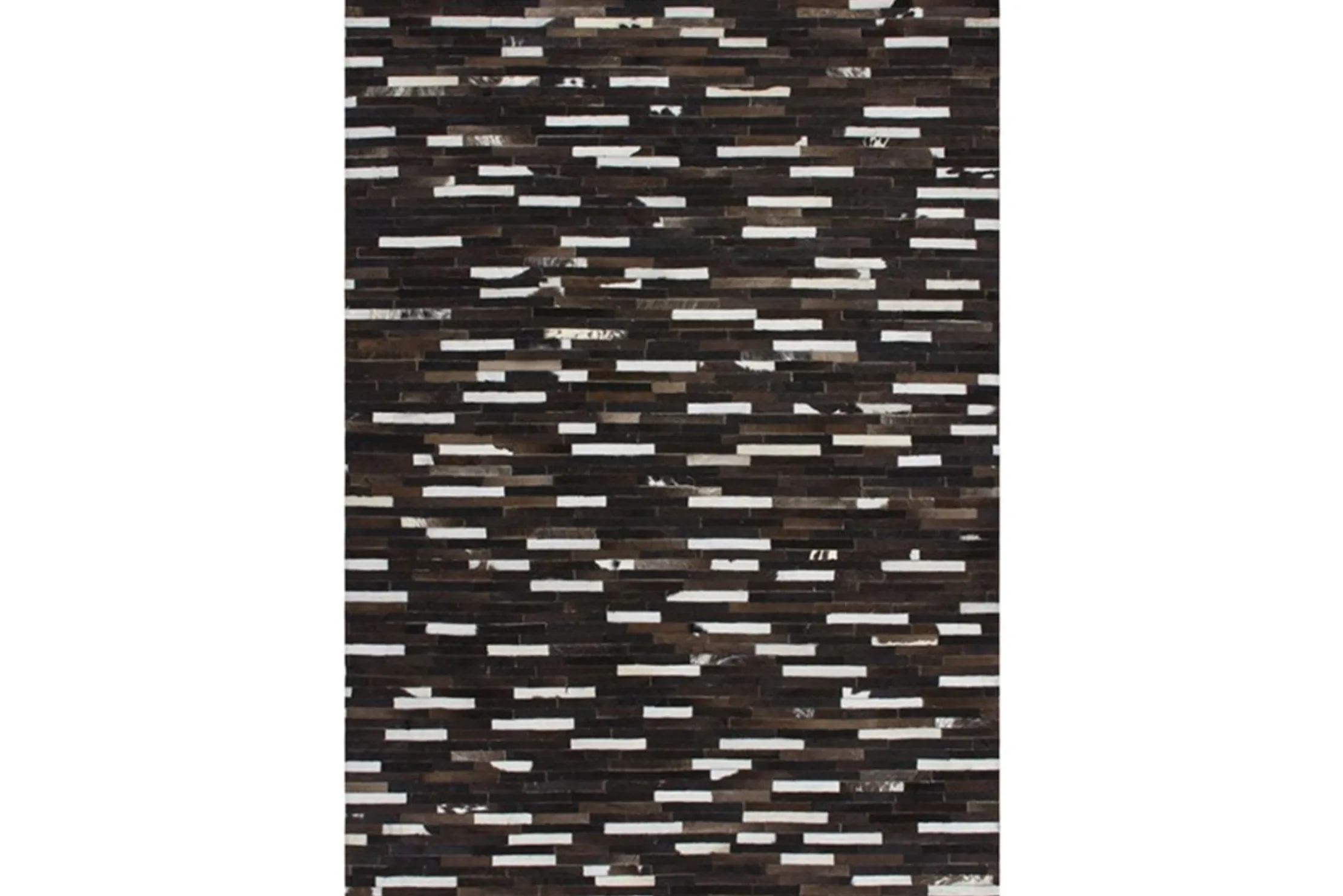 Vloerkleed 851 black brown Leather