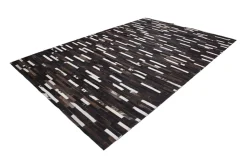 Vloerkleed 851 black brown Leather