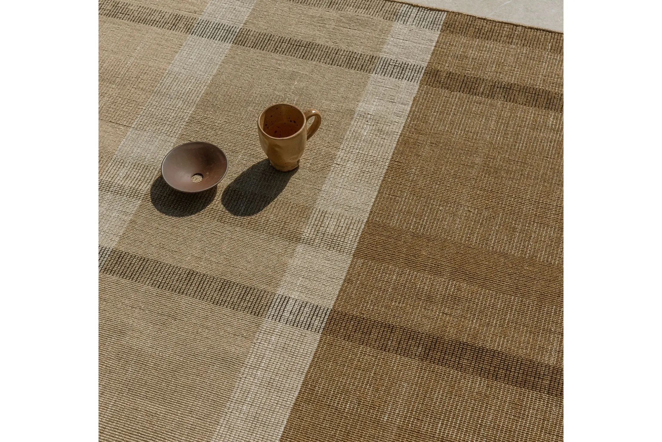 Vloerkleed Block Stripe Cashew 497501 Zona | Brink & Campman