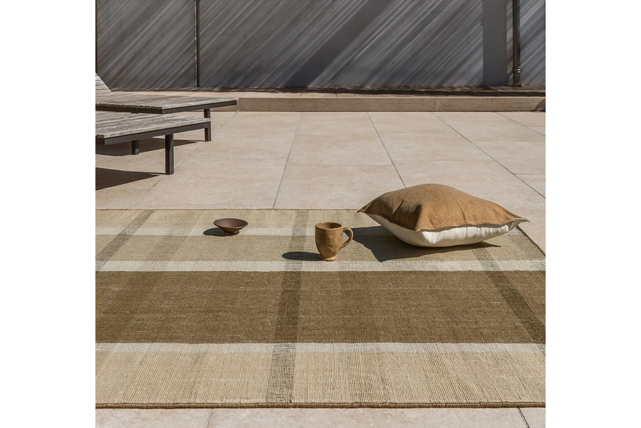 Vloerkleed Block Stripe Cashew 497501 Zona | Brink & Campman