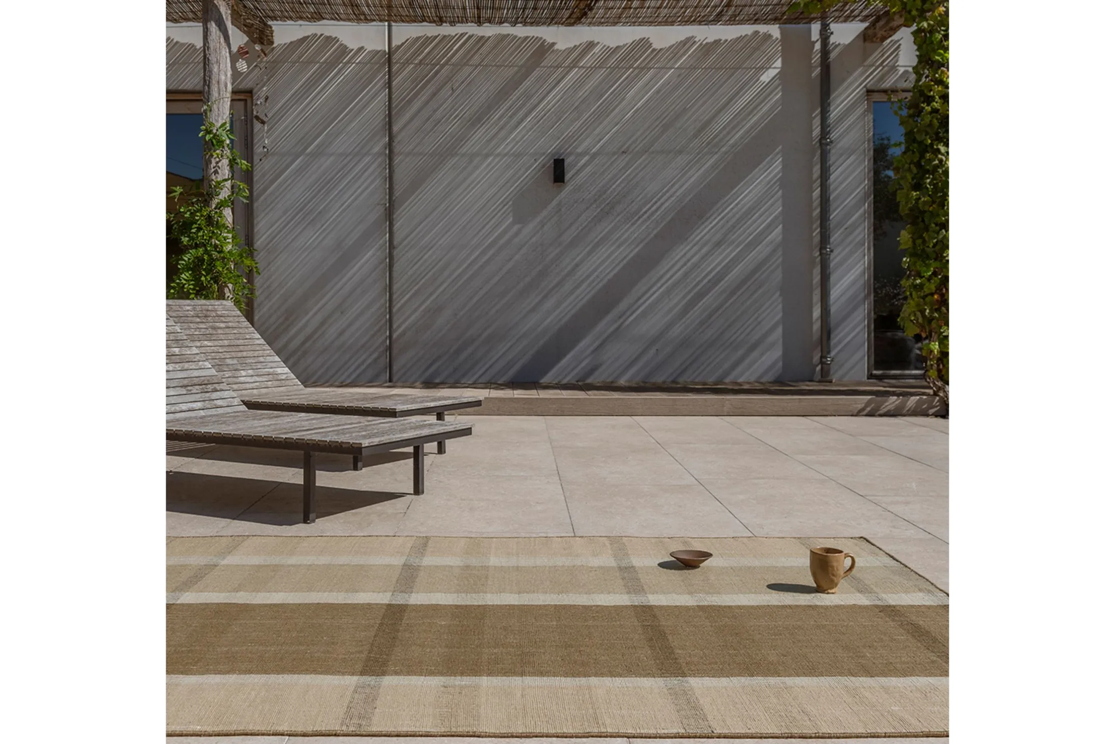Vloerkleed Block Stripe Cashew 497501 Zona | Brink & Campman