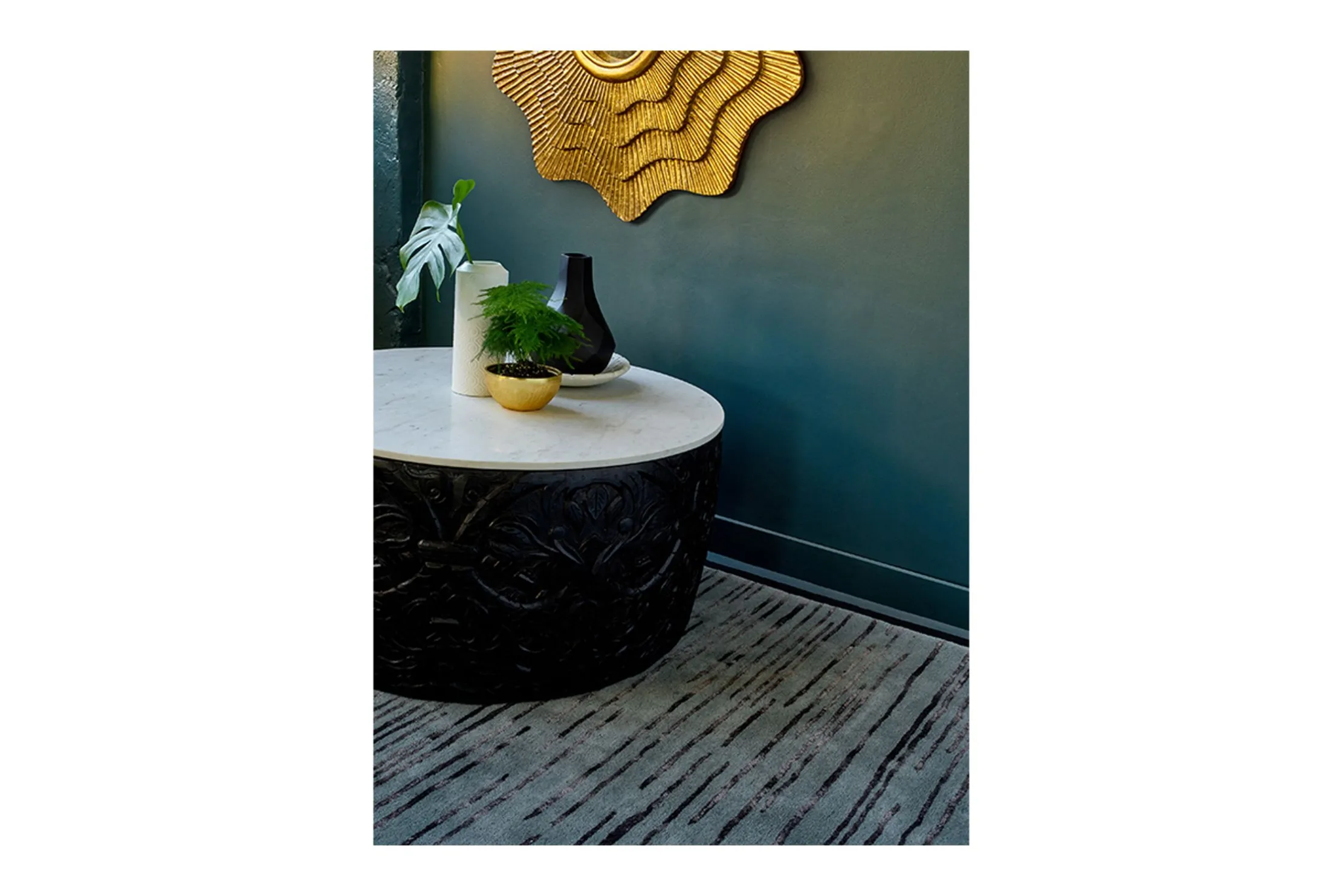 Vloerkleed Charcoal 039405 Slub