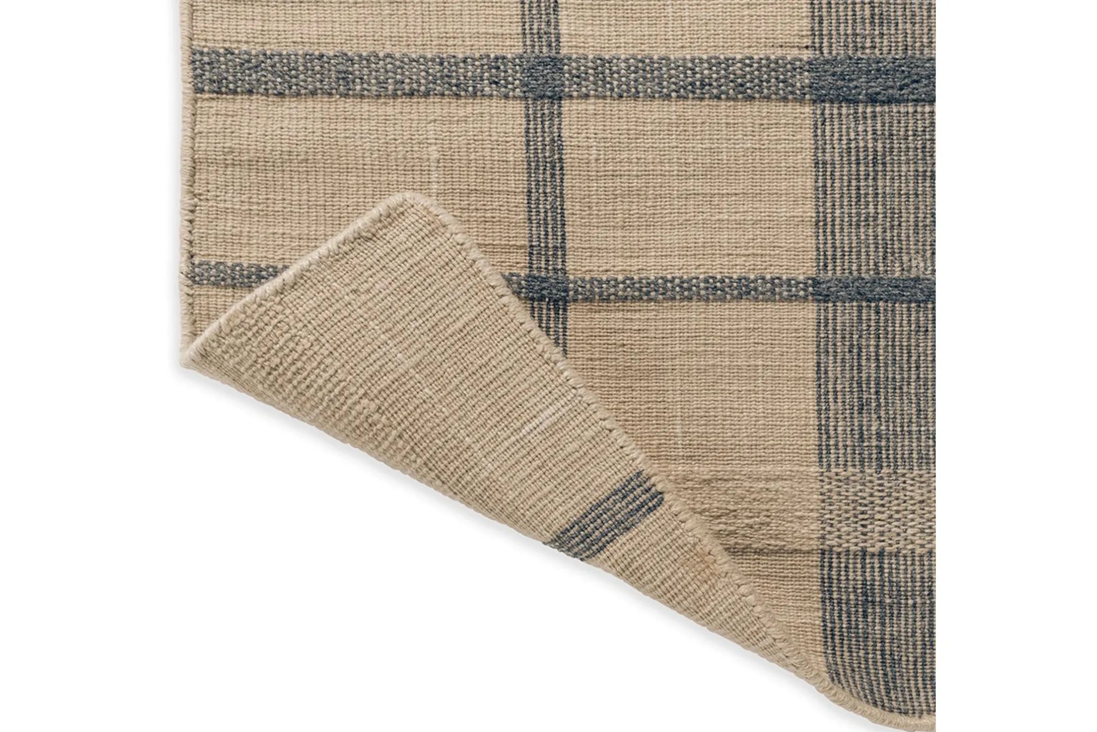 Vloerkleed Check Denim 497408 Zona | Brink & Campman