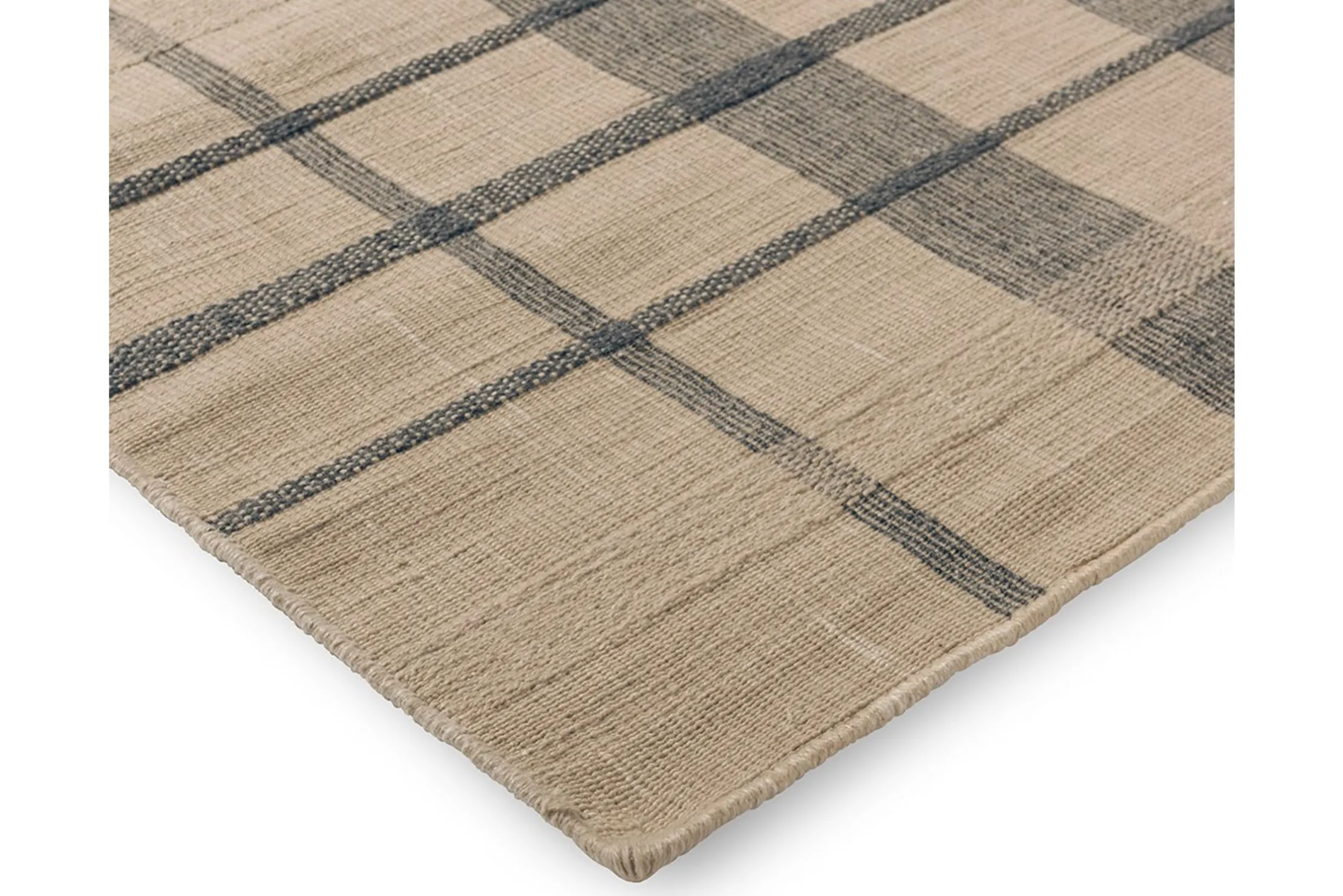 Vloerkleed Check Denim 497408 Zona | Brink & Campman