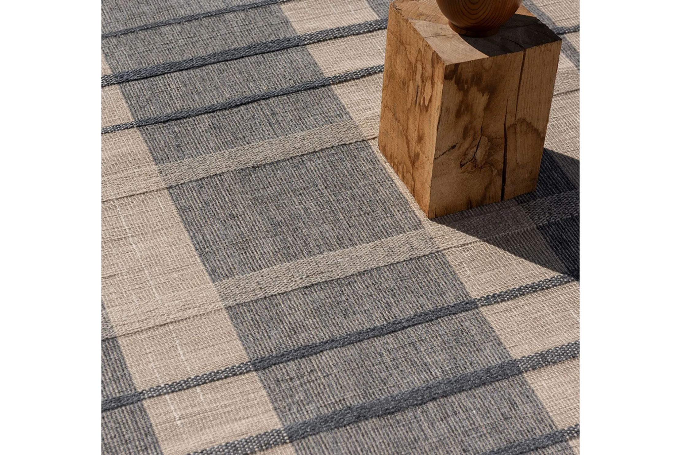 Vloerkleed Check Denim 497408 Zona | Brink & Campman