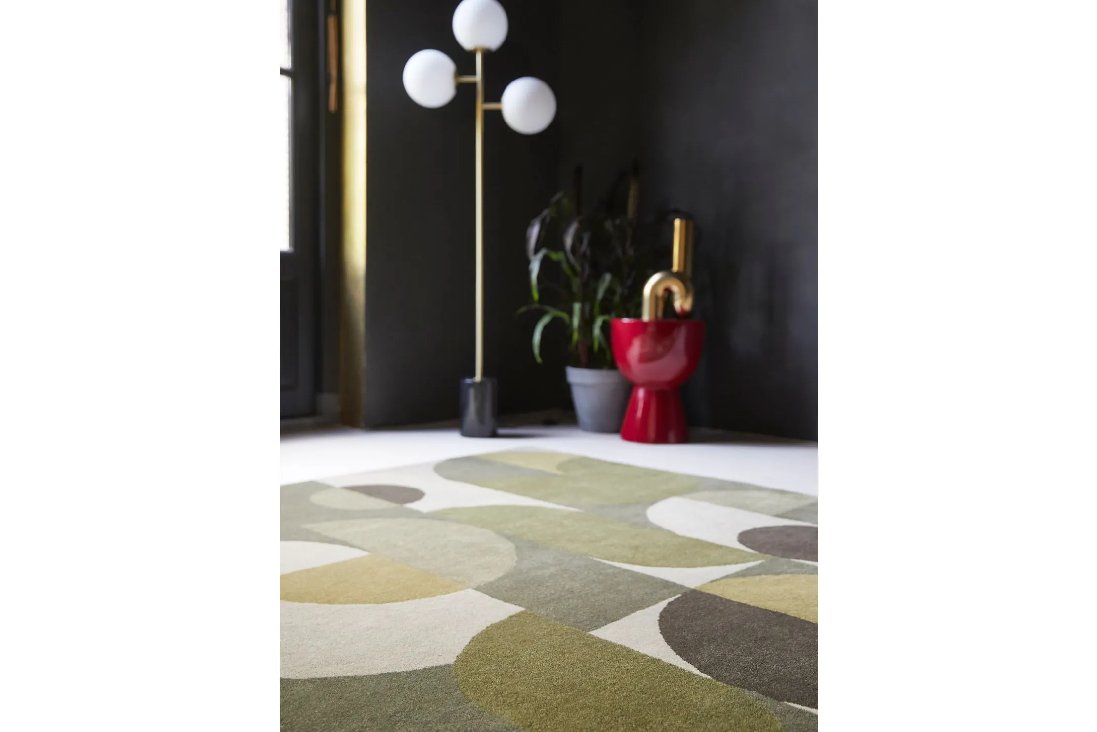 Vloerkleed Cosmo Green 95207 Decor | Brink & Campman