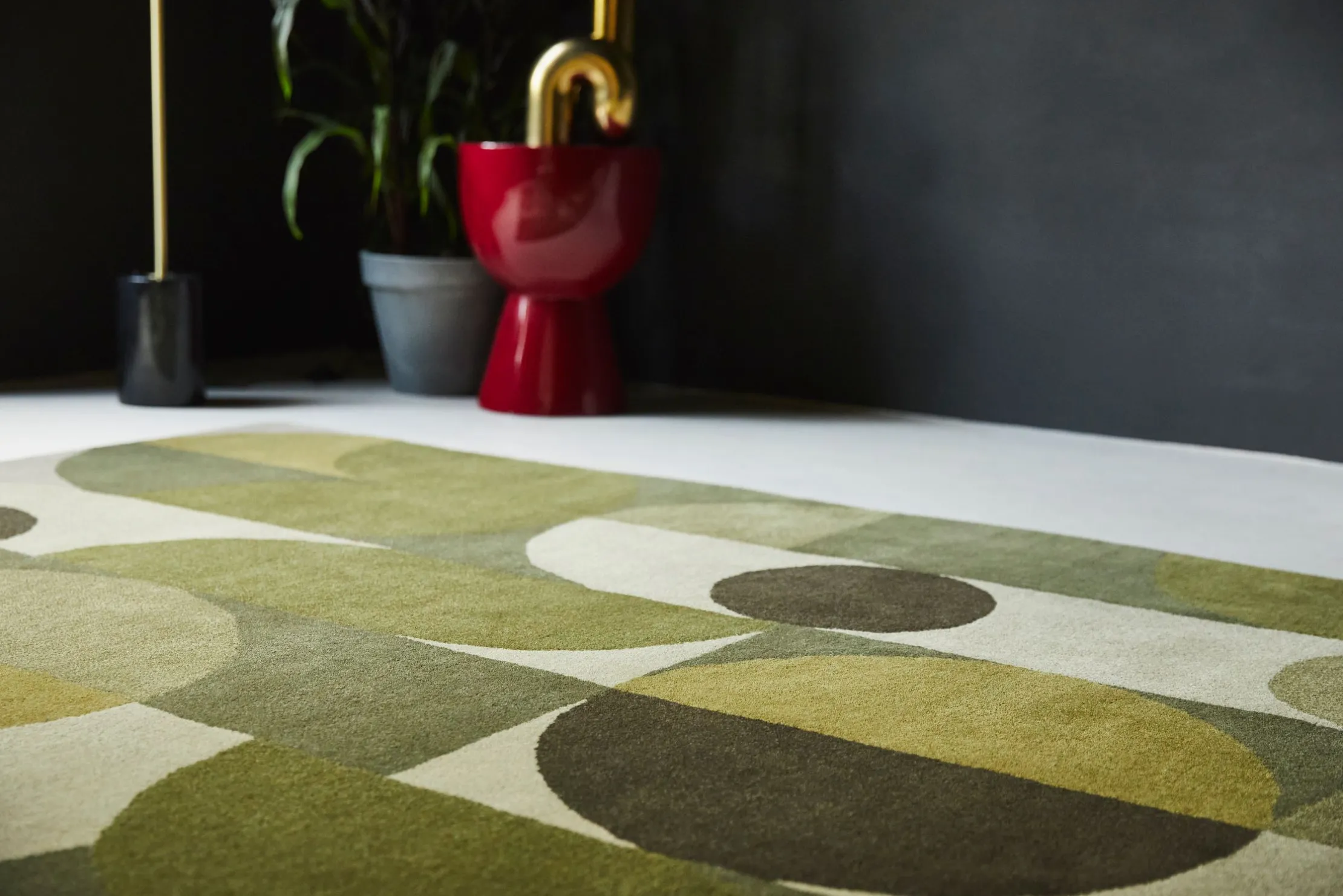Vloerkleed Cosmo Green 95207 Decor | Brink & Campman