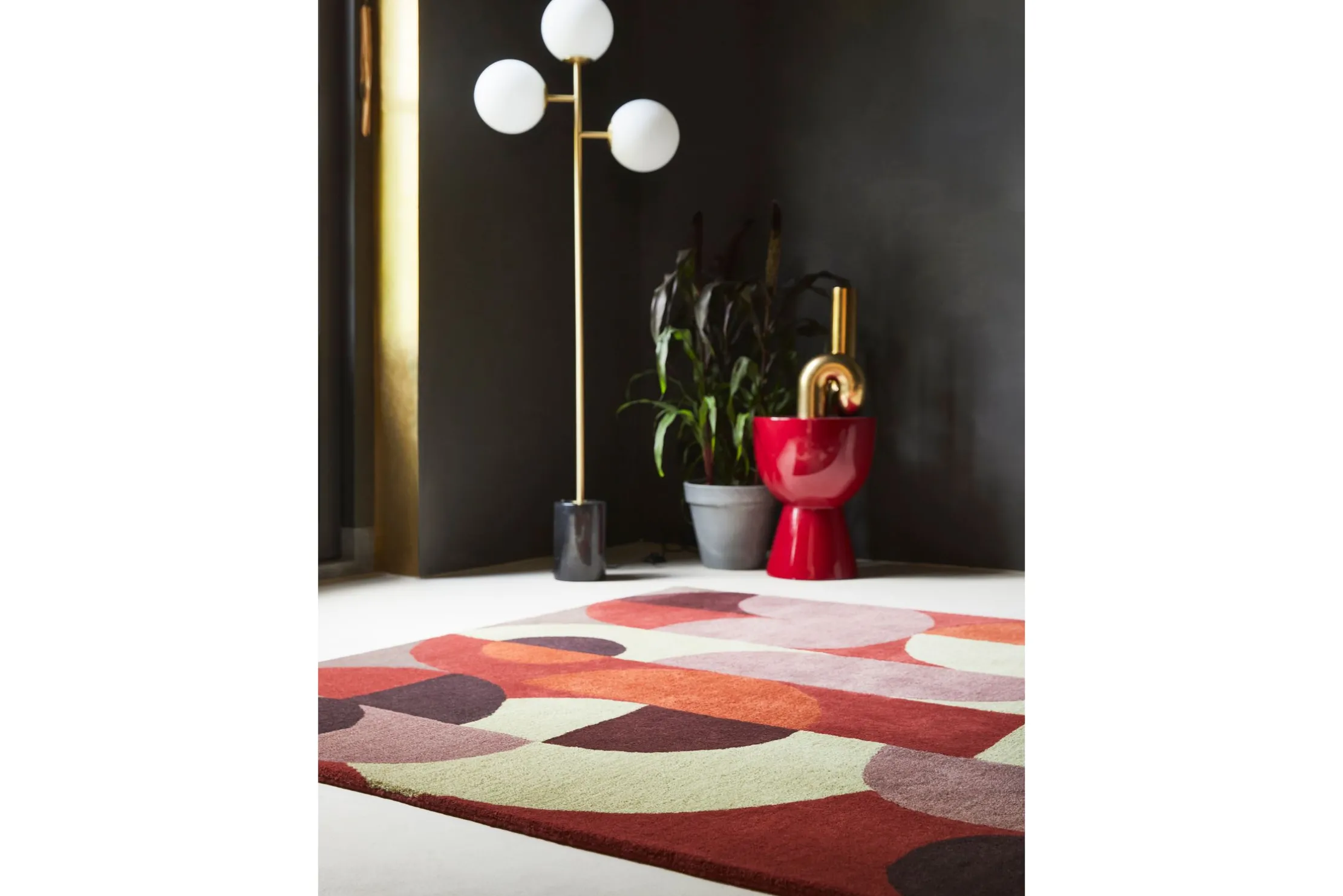 Vloerkleed Cosmo Red Pale Green 95203 Decor | Brink & Campman