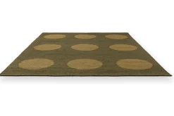 Vloerkleed Festival Dots Olive 495817 Habitat | Brink & Campman