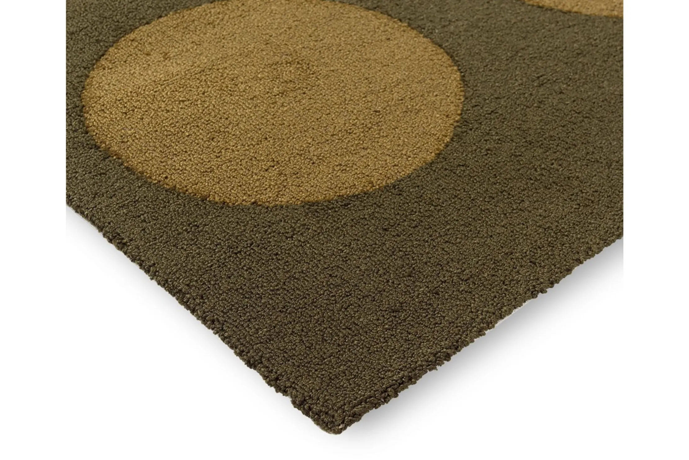 Vloerkleed Festival Dots Olive 495817 Habitat | Brink & Campman