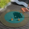 Vloerkleed Festival Round Aqua 496308 Habitat | Brink & Campman