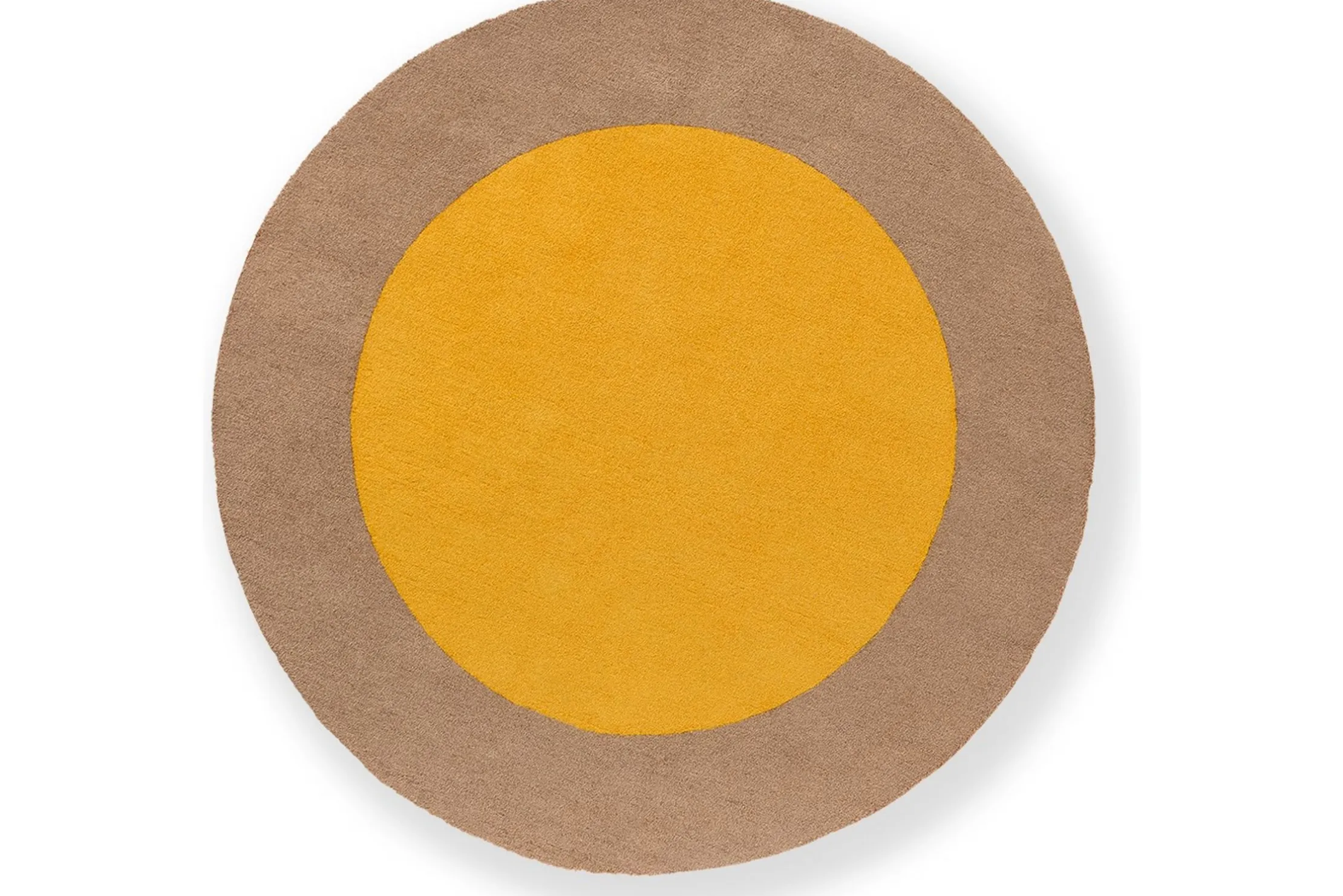 Vloerkleed Festival Round Yellow 496306 Habitat | Brink & Campman