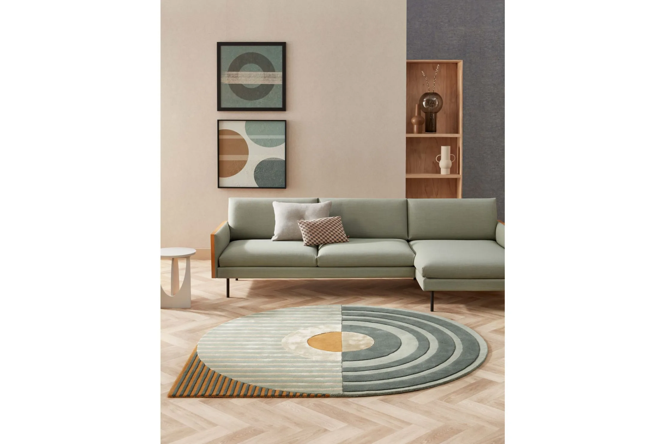 Vloerkleed Green Fano Girare | Brinker