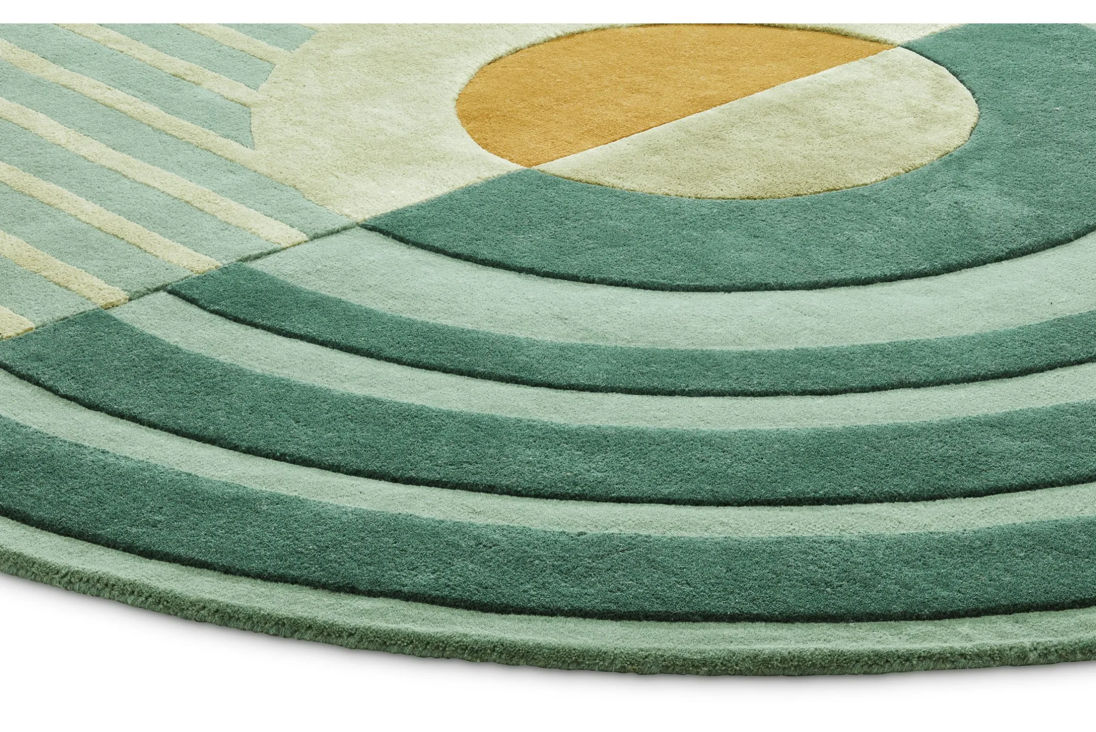 Vloerkleed Green Fano Girare | Brinker