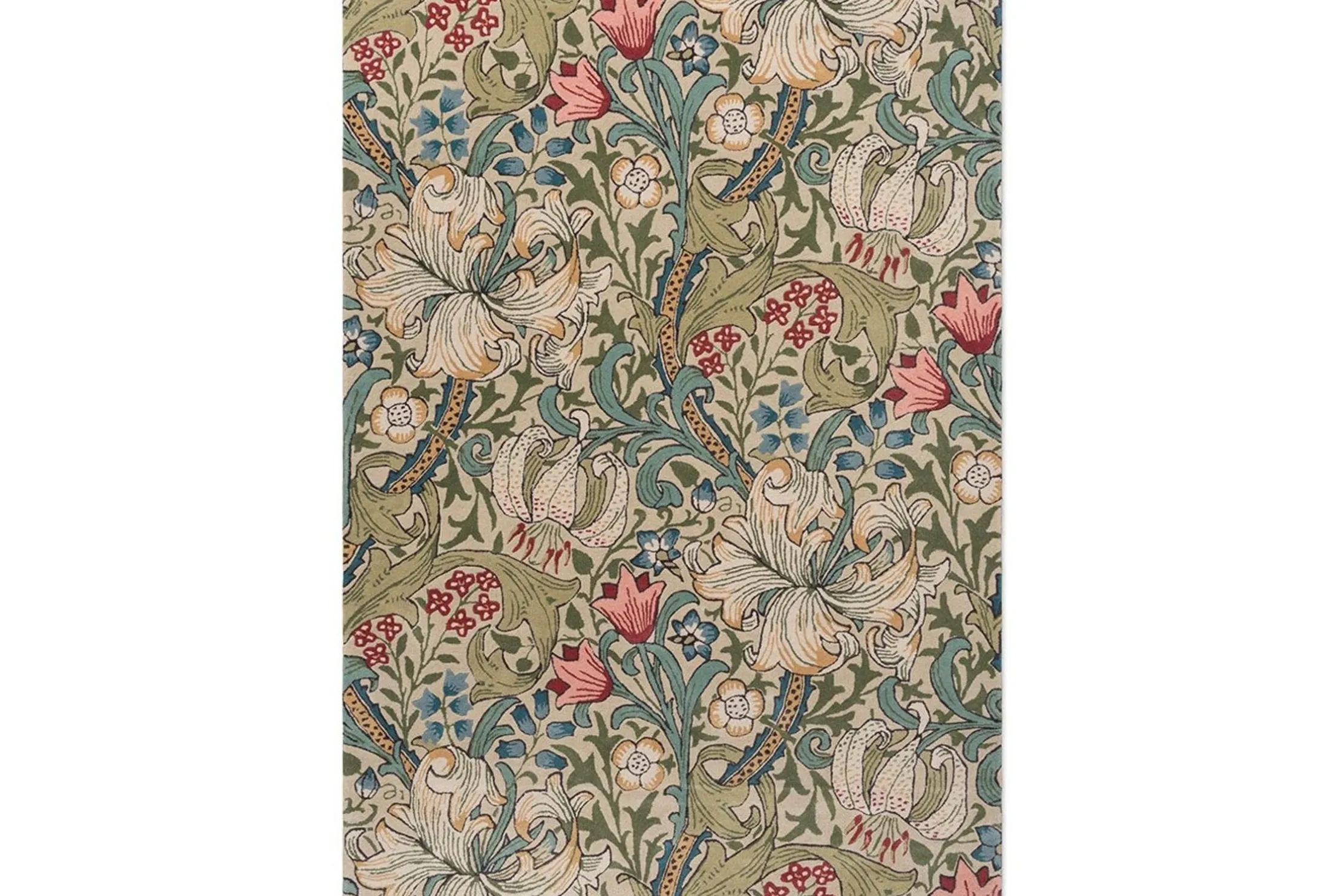 Vloerkleed Green Red 130107 Golden Lily