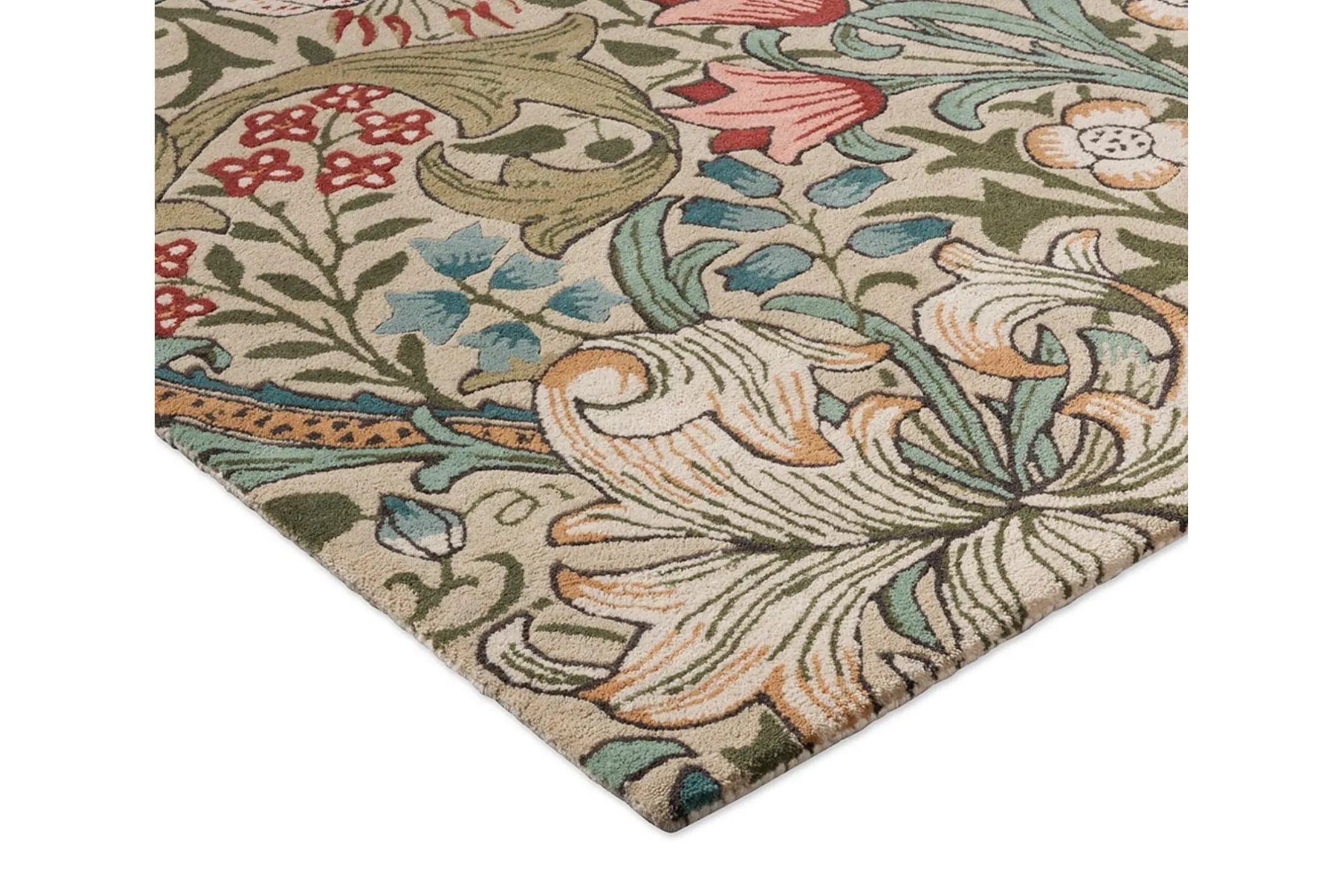 Vloerkleed Green Red 130107 Golden Lily
