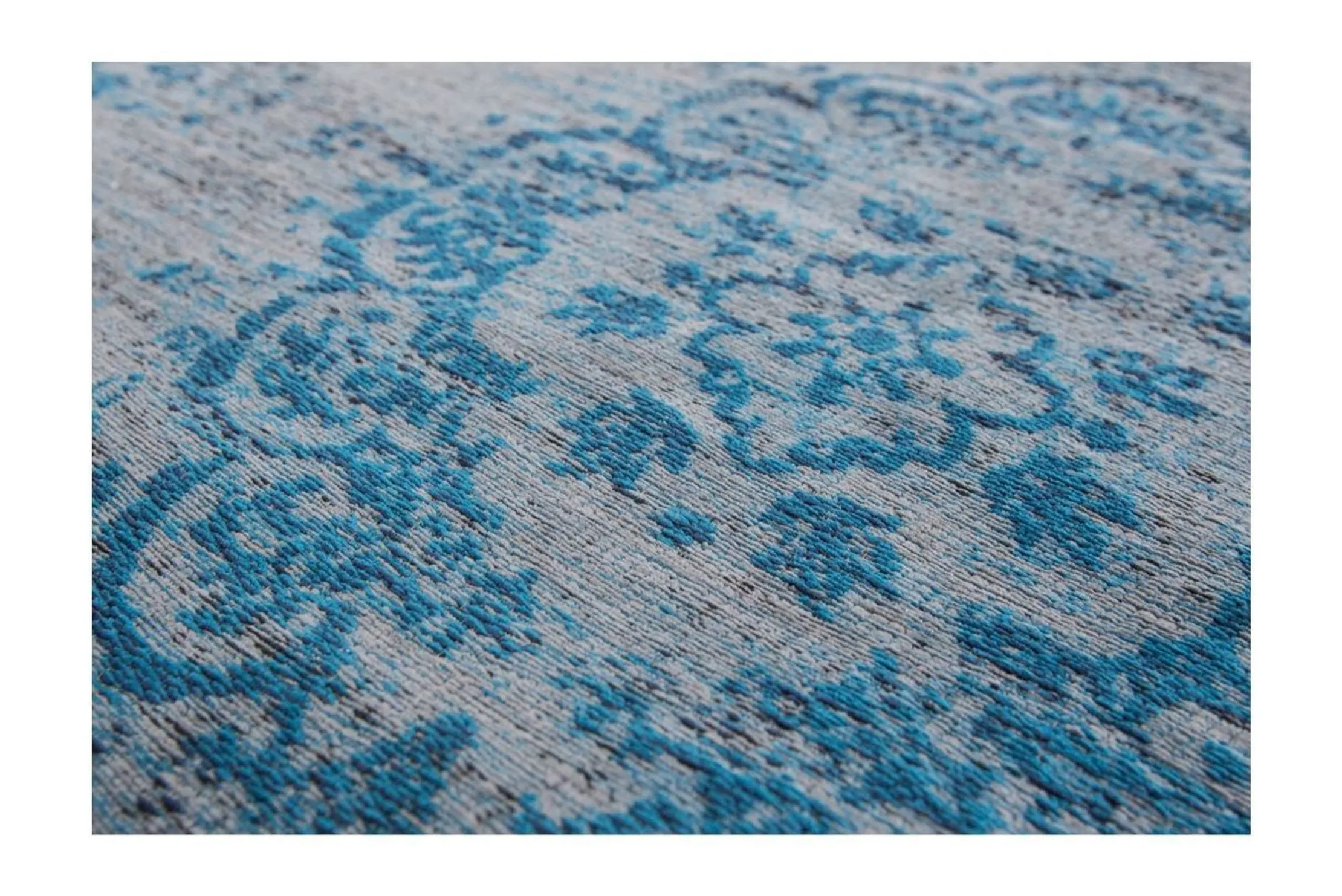 Vloerkleed Grey Turquoise 8255 Fading World Medallion