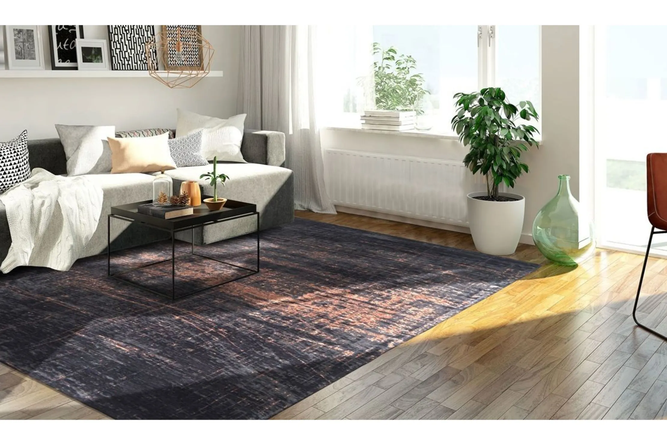 Vloerkleed Soho Copper 8925 Mad Men Griff