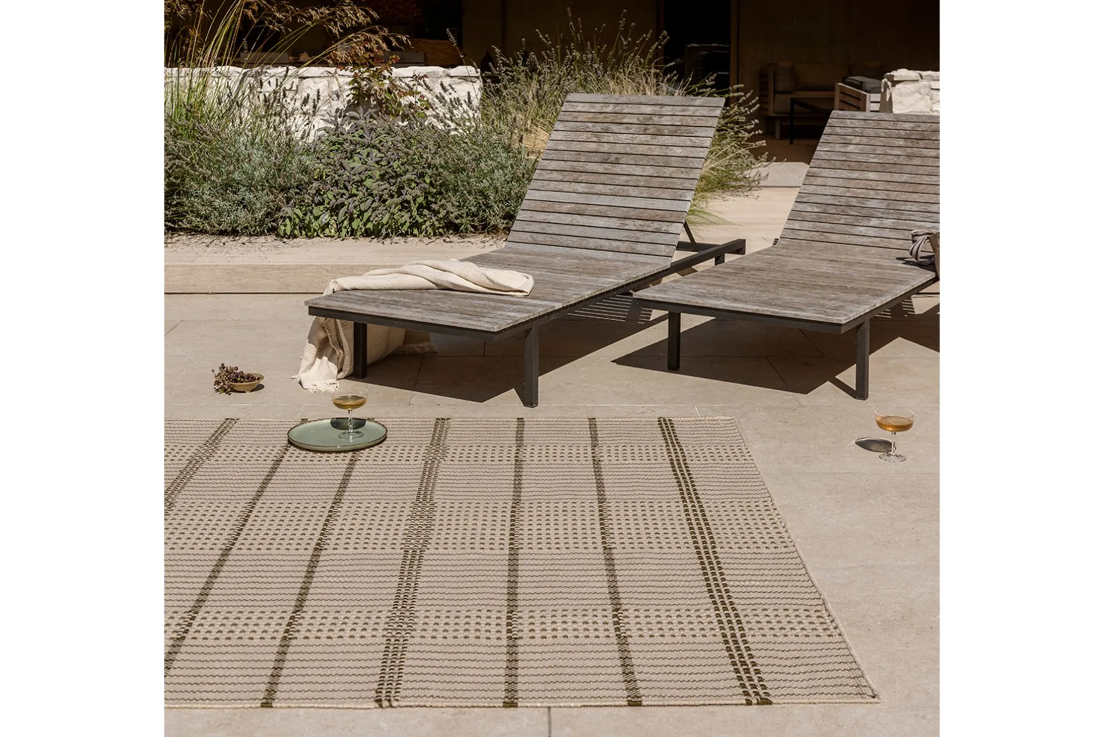 Vloerkleed Stitch Olive 497707 Zona | Brink & Campman