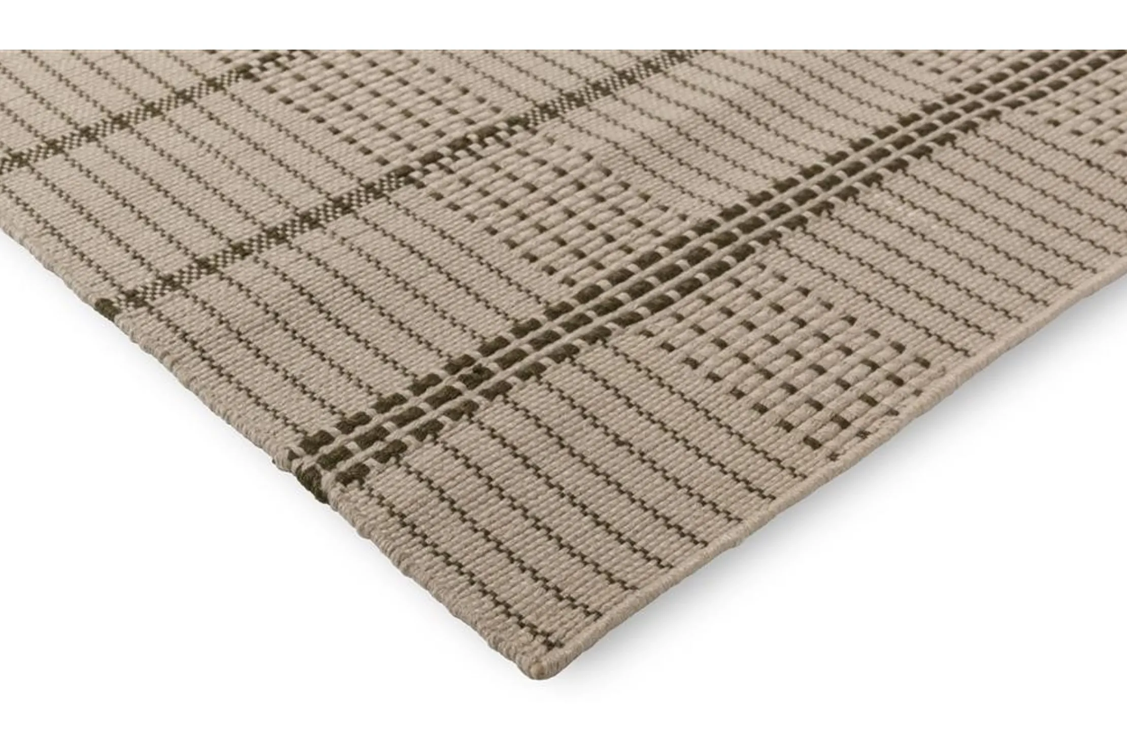 Vloerkleed Stitch Olive 497707 Zona | Brink & Campman